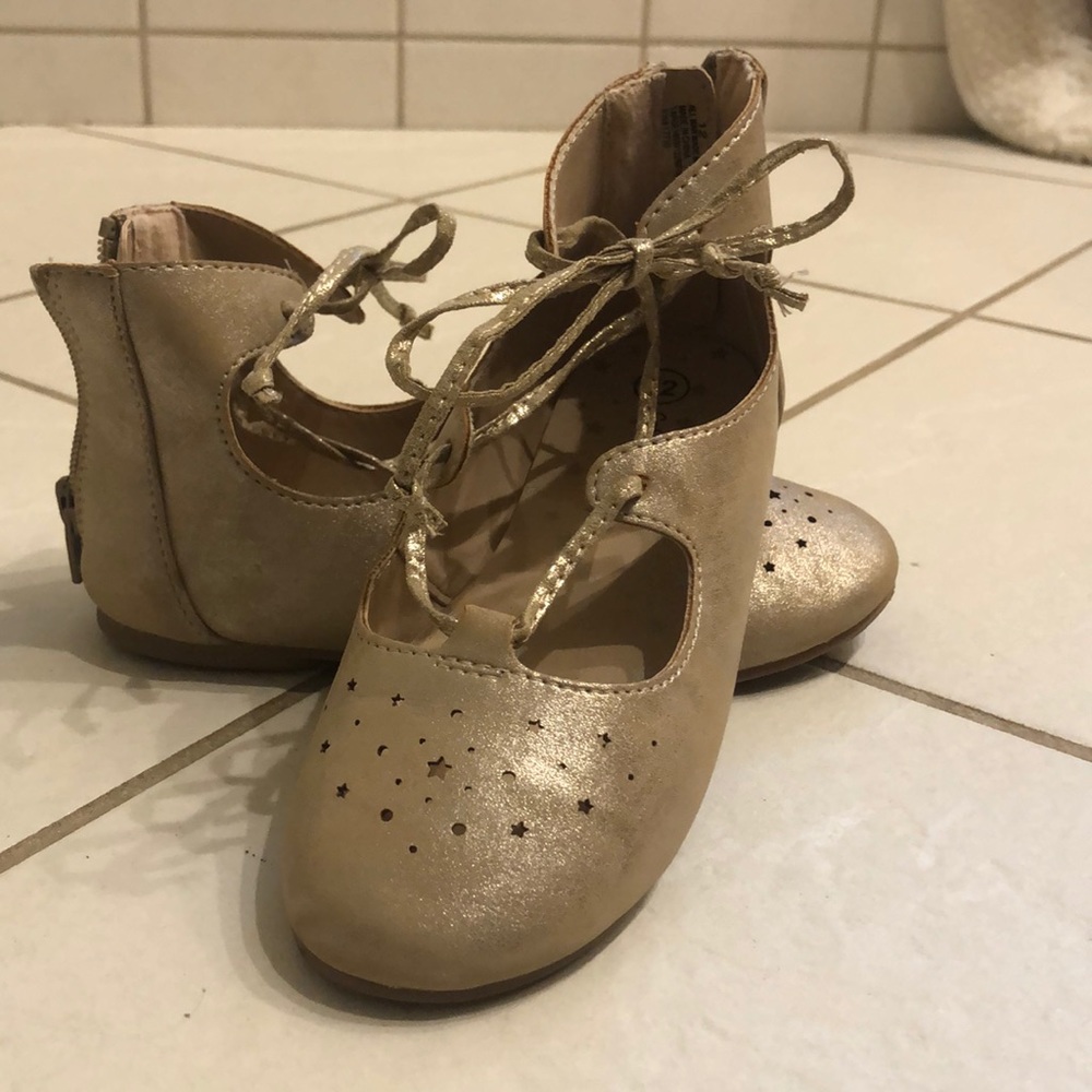Cat and Jack gold shoes